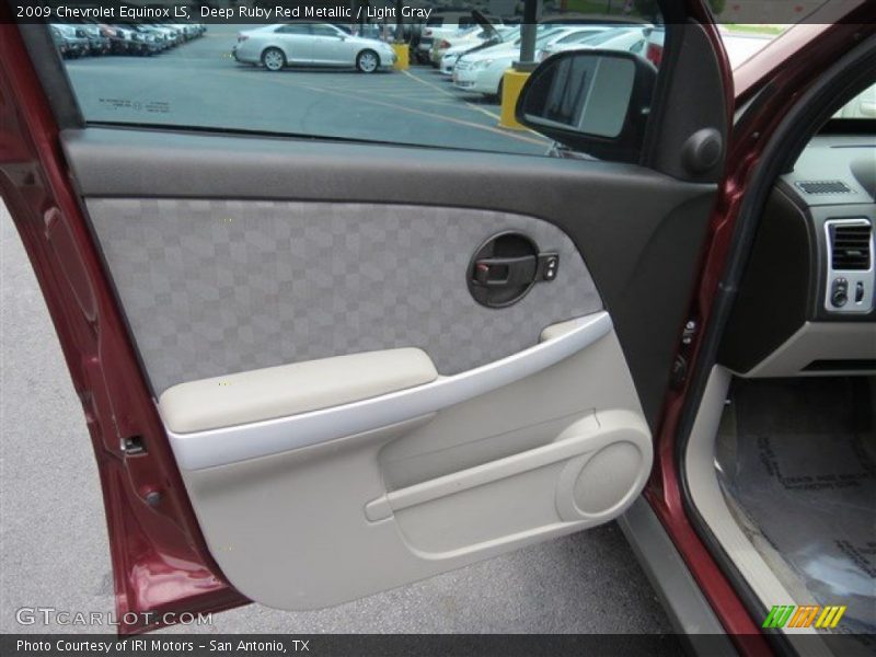 Deep Ruby Red Metallic / Light Gray 2009 Chevrolet Equinox LS