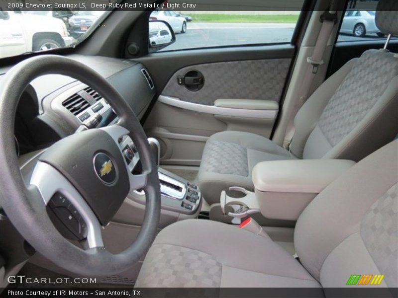 Deep Ruby Red Metallic / Light Gray 2009 Chevrolet Equinox LS