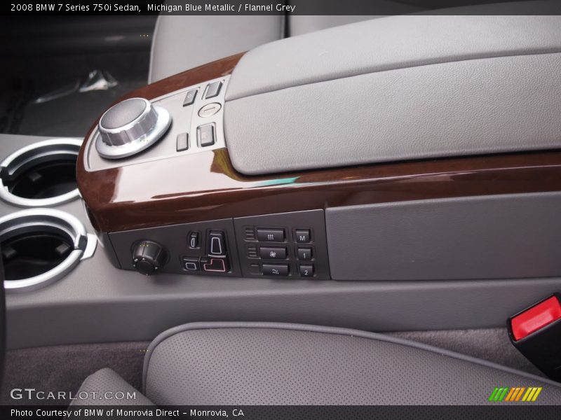 Michigan Blue Metallic / Flannel Grey 2008 BMW 7 Series 750i Sedan