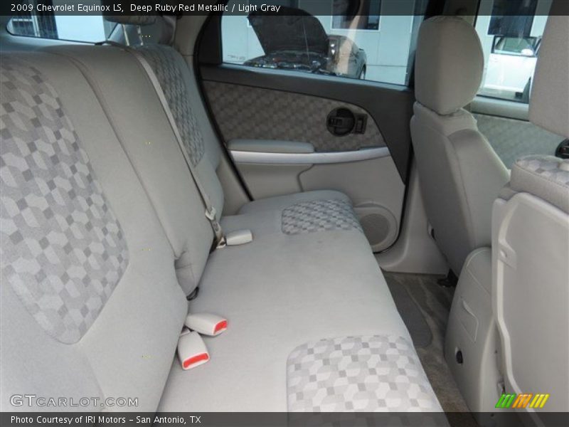 Deep Ruby Red Metallic / Light Gray 2009 Chevrolet Equinox LS