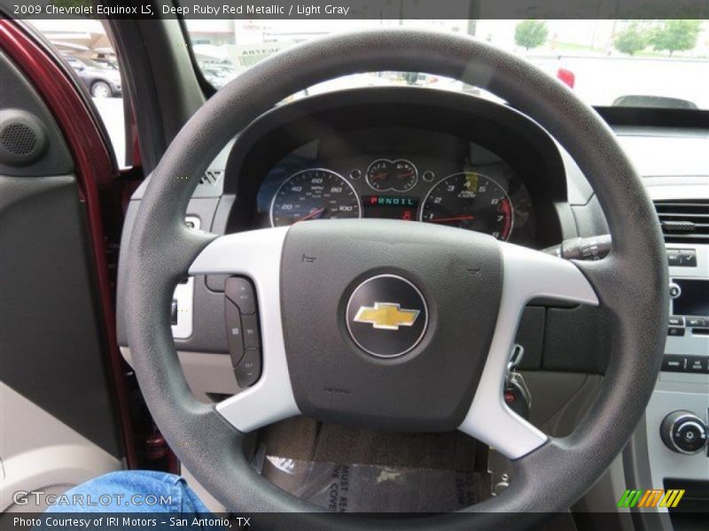 Deep Ruby Red Metallic / Light Gray 2009 Chevrolet Equinox LS