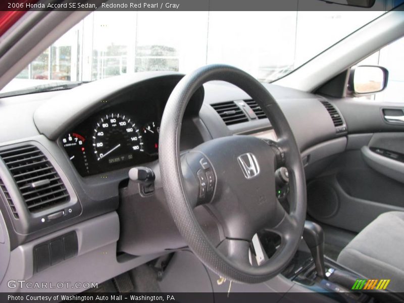 Redondo Red Pearl / Gray 2006 Honda Accord SE Sedan