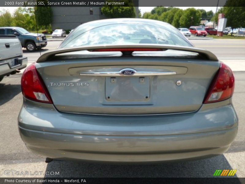 Spruce Green Metallic / Medium Parchment 2003 Ford Taurus SES
