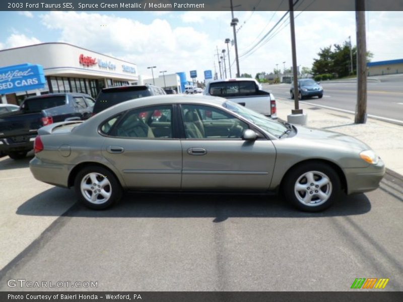Spruce Green Metallic / Medium Parchment 2003 Ford Taurus SES