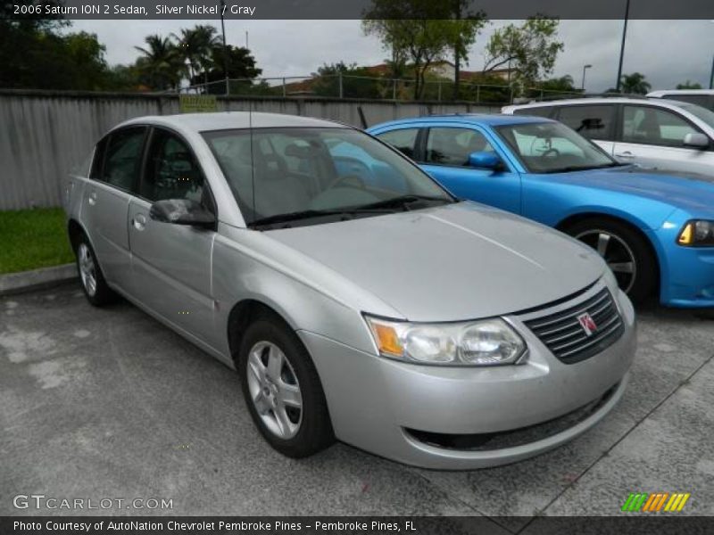 Silver Nickel / Gray 2006 Saturn ION 2 Sedan