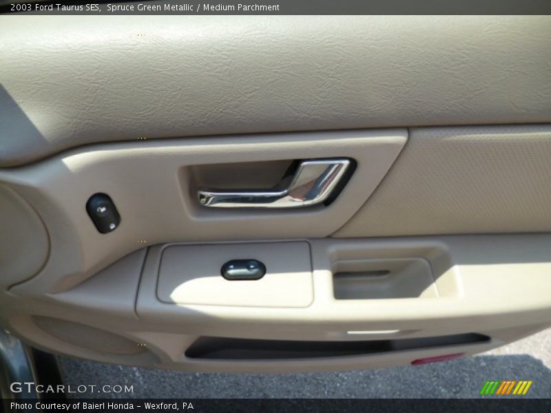 Spruce Green Metallic / Medium Parchment 2003 Ford Taurus SES