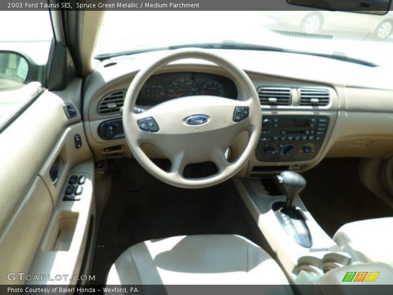 Spruce Green Metallic / Medium Parchment 2003 Ford Taurus SES