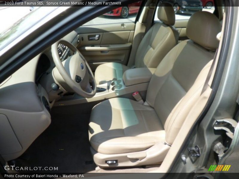 Spruce Green Metallic / Medium Parchment 2003 Ford Taurus SES