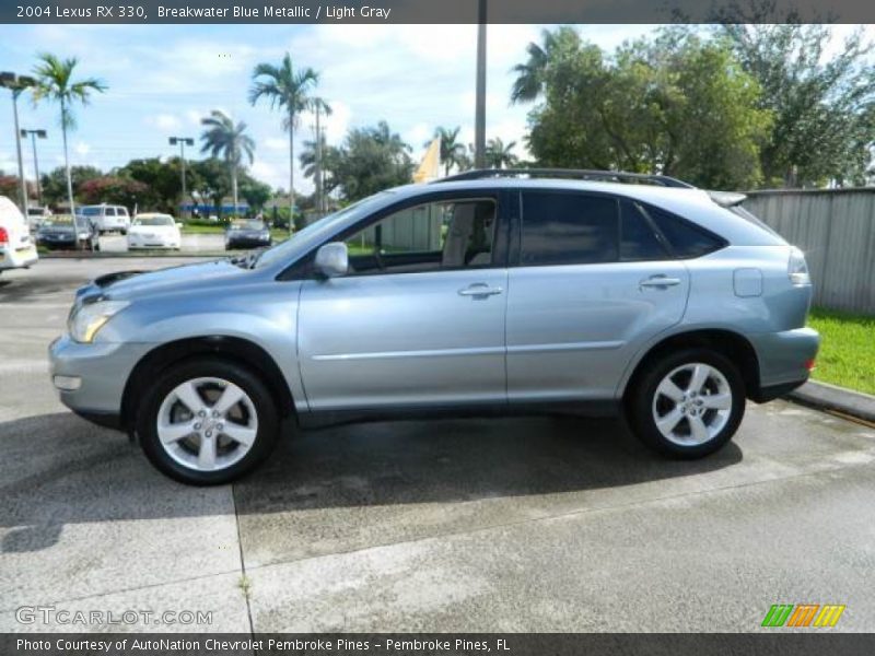 Breakwater Blue Metallic / Light Gray 2004 Lexus RX 330