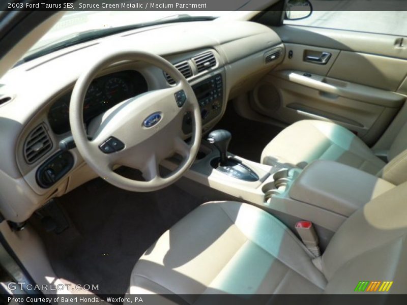 Spruce Green Metallic / Medium Parchment 2003 Ford Taurus SES