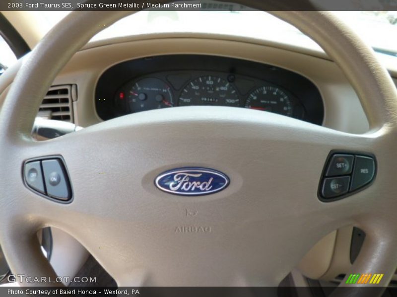 Spruce Green Metallic / Medium Parchment 2003 Ford Taurus SES