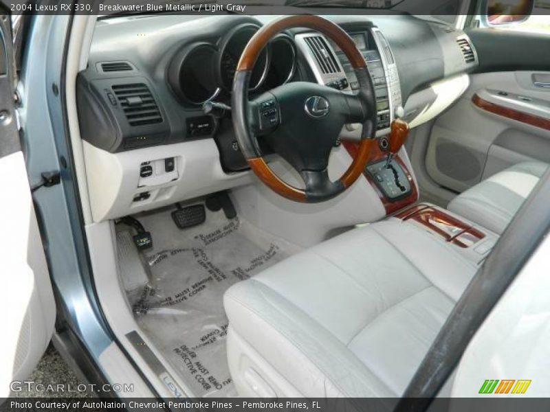 Breakwater Blue Metallic / Light Gray 2004 Lexus RX 330