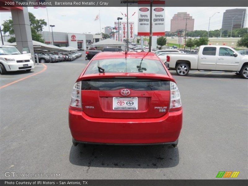 Barcelona Red Metallic / Gray 2008 Toyota Prius Hybrid