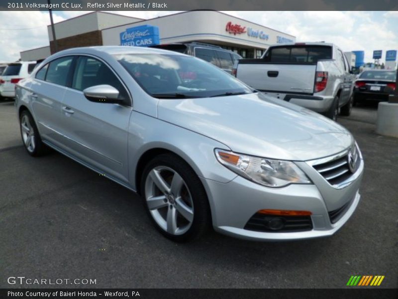 Reflex Silver Metallic / Black 2011 Volkswagen CC Lux