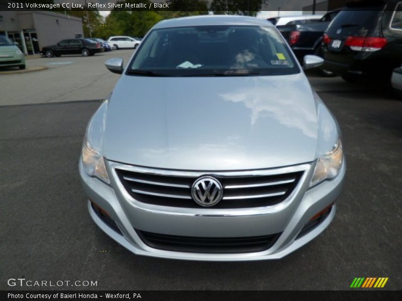 Reflex Silver Metallic / Black 2011 Volkswagen CC Lux