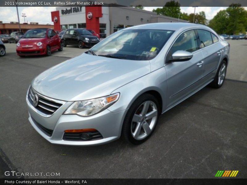 Reflex Silver Metallic / Black 2011 Volkswagen CC Lux