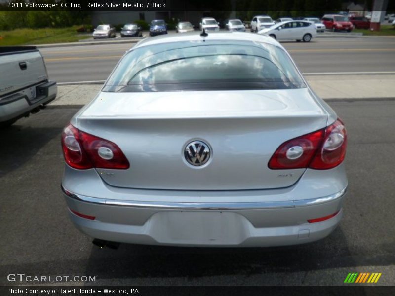 Reflex Silver Metallic / Black 2011 Volkswagen CC Lux