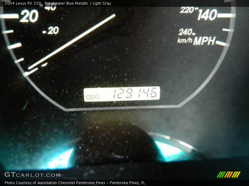 Breakwater Blue Metallic / Light Gray 2004 Lexus RX 330