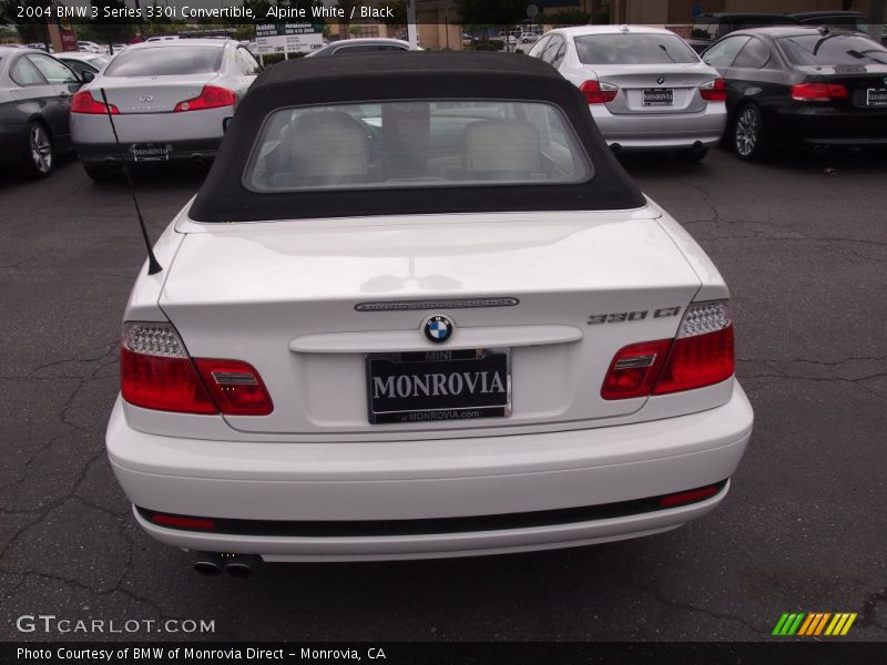Alpine White / Black 2004 BMW 3 Series 330i Convertible