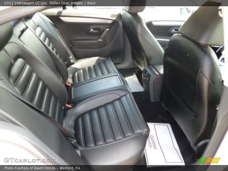 Rear Seat of 2011 CC Lux