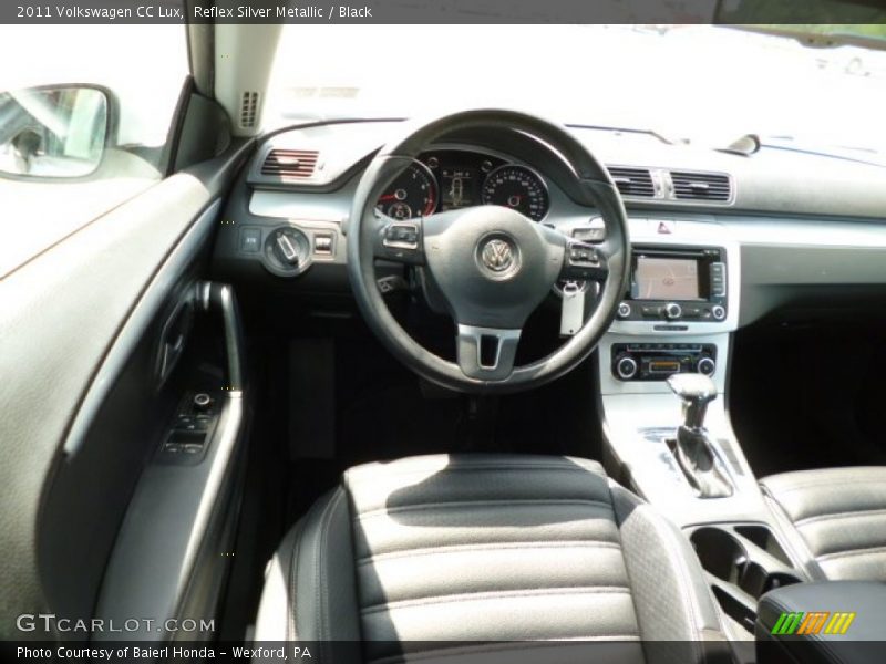 Reflex Silver Metallic / Black 2011 Volkswagen CC Lux