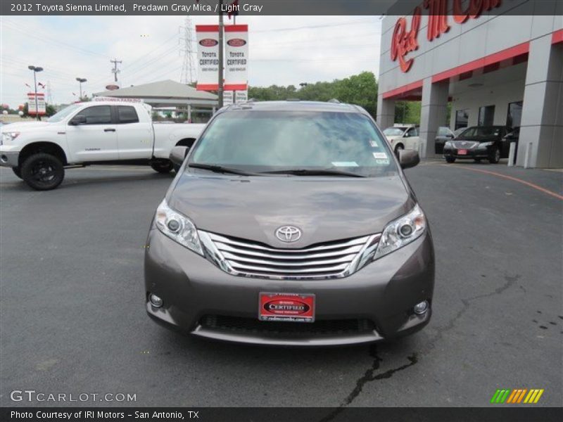 Predawn Gray Mica / Light Gray 2012 Toyota Sienna Limited