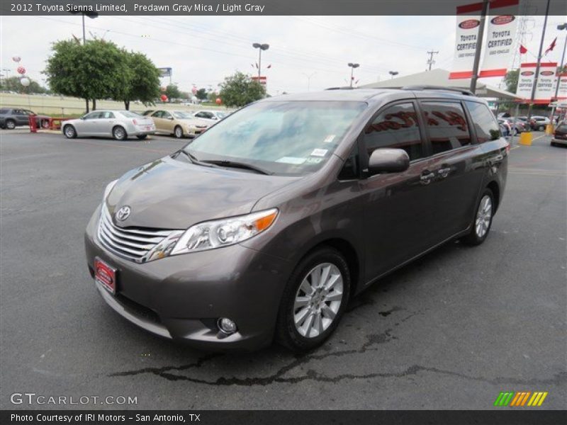 Predawn Gray Mica / Light Gray 2012 Toyota Sienna Limited