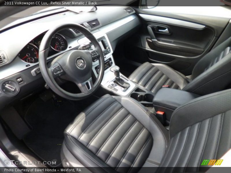 Reflex Silver Metallic / Black 2011 Volkswagen CC Lux