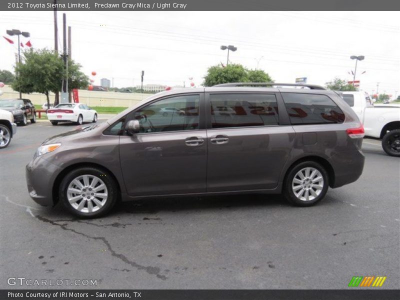 Predawn Gray Mica / Light Gray 2012 Toyota Sienna Limited