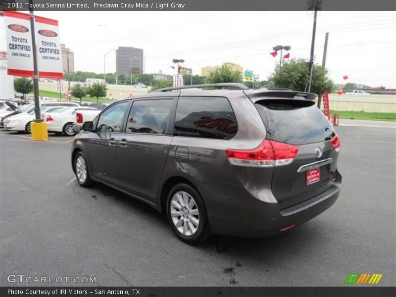 Predawn Gray Mica / Light Gray 2012 Toyota Sienna Limited