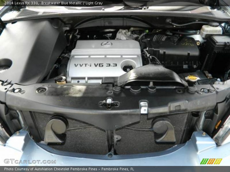 Breakwater Blue Metallic / Light Gray 2004 Lexus RX 330