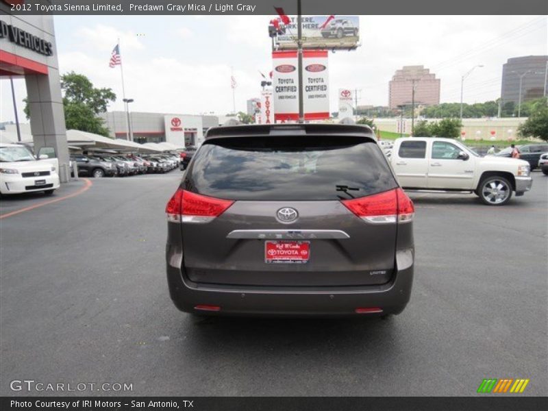 Predawn Gray Mica / Light Gray 2012 Toyota Sienna Limited