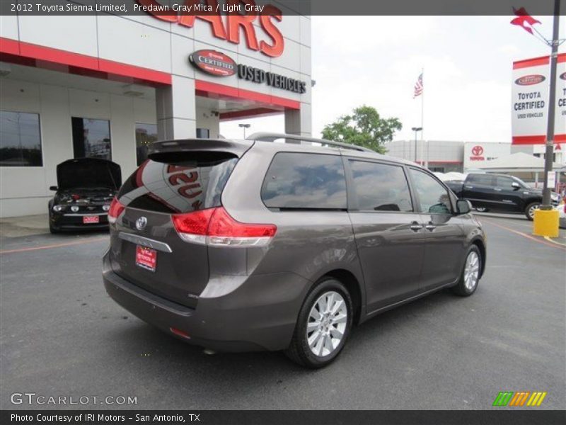 Predawn Gray Mica / Light Gray 2012 Toyota Sienna Limited