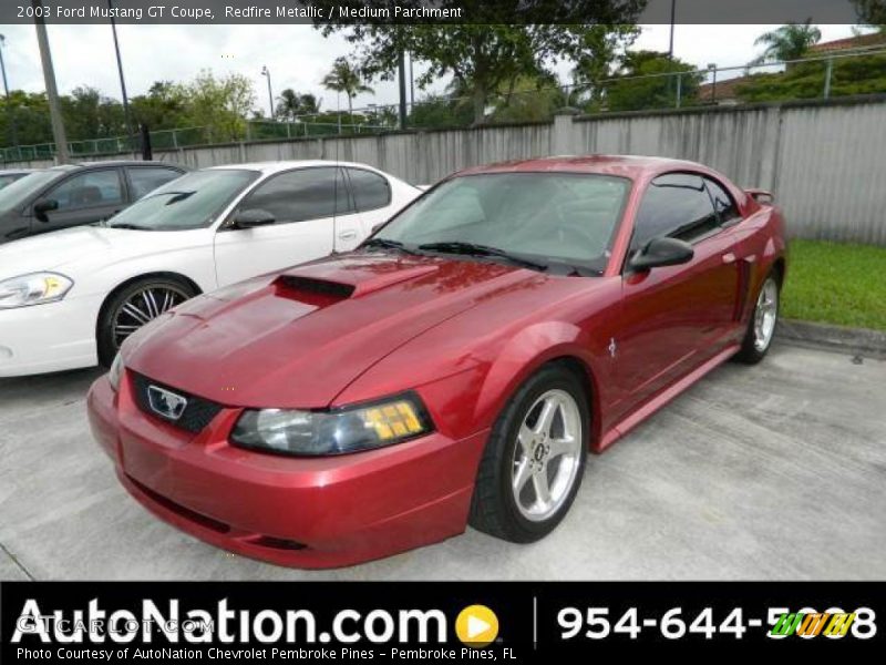 Redfire Metallic / Medium Parchment 2003 Ford Mustang GT Coupe