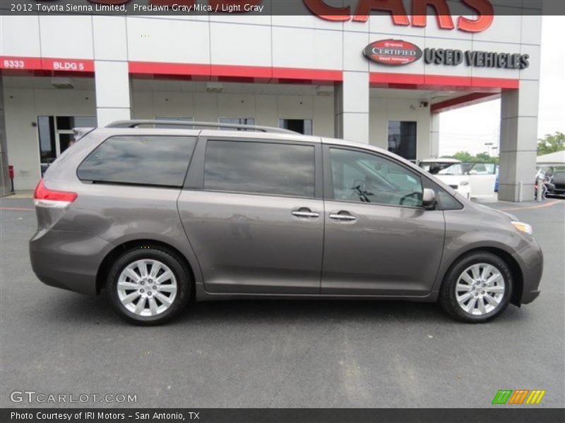 Predawn Gray Mica / Light Gray 2012 Toyota Sienna Limited
