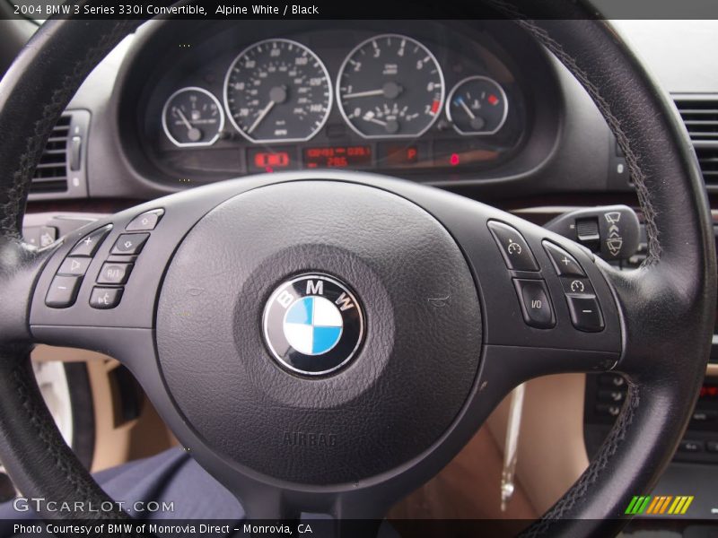 Alpine White / Black 2004 BMW 3 Series 330i Convertible