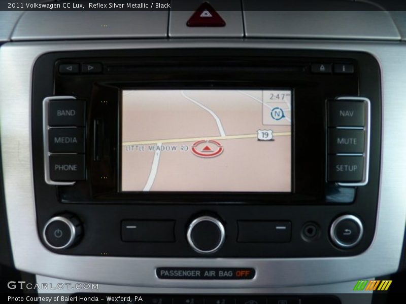 Reflex Silver Metallic / Black 2011 Volkswagen CC Lux