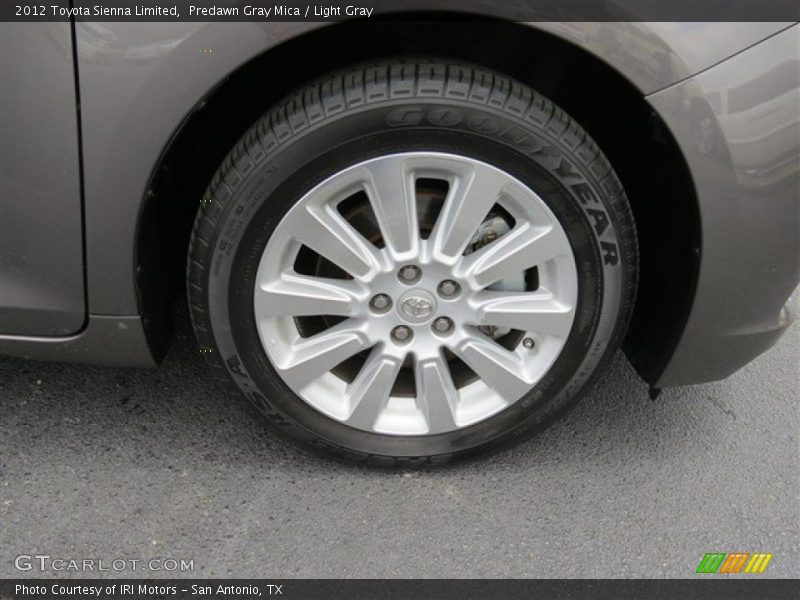 Predawn Gray Mica / Light Gray 2012 Toyota Sienna Limited