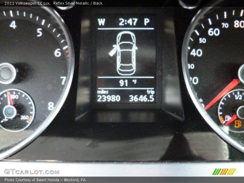 Reflex Silver Metallic / Black 2011 Volkswagen CC Lux
