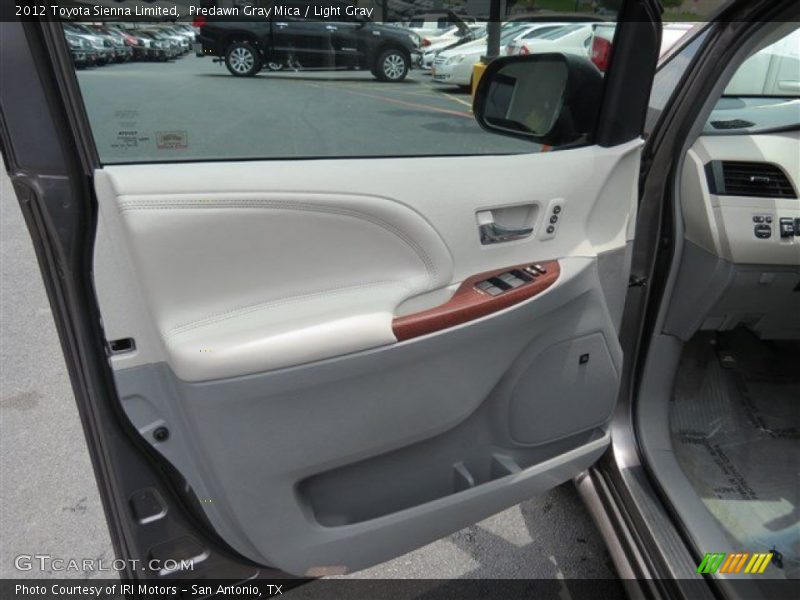 Predawn Gray Mica / Light Gray 2012 Toyota Sienna Limited