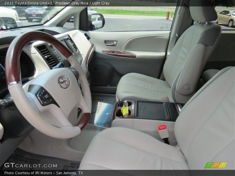 Predawn Gray Mica / Light Gray 2012 Toyota Sienna Limited