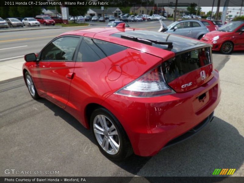 Milano Red / Gray Fabric 2011 Honda CR-Z Sport Hybrid