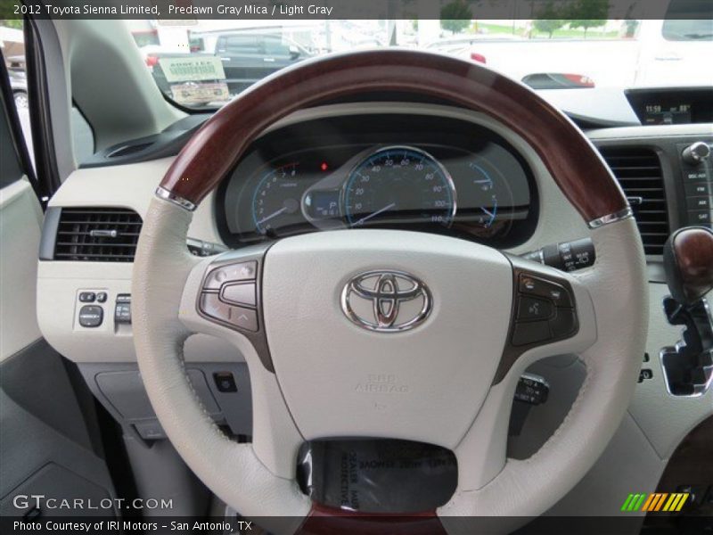 Predawn Gray Mica / Light Gray 2012 Toyota Sienna Limited