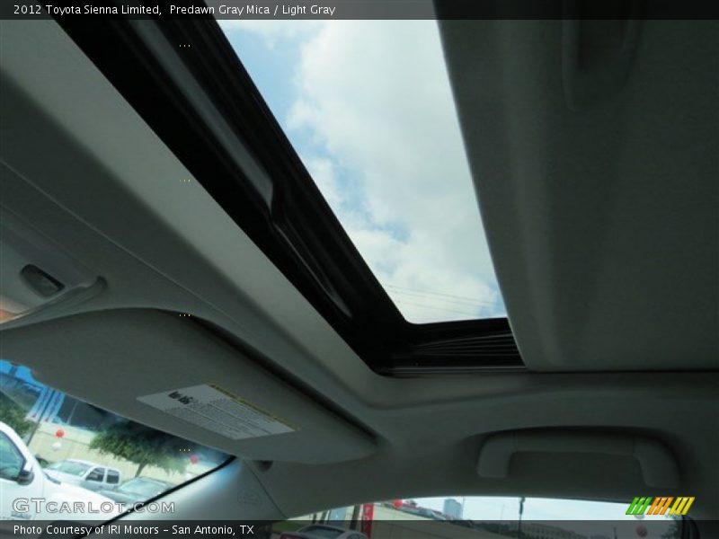 Predawn Gray Mica / Light Gray 2012 Toyota Sienna Limited