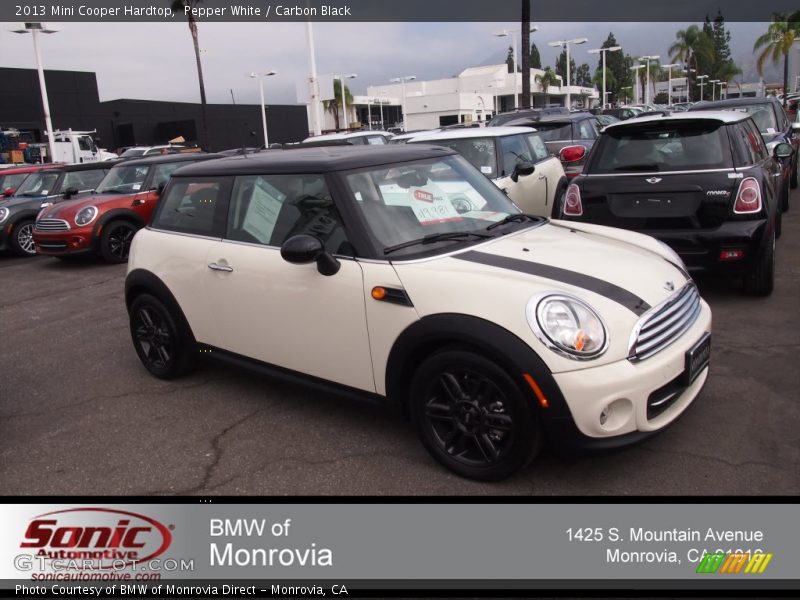 Pepper White / Carbon Black 2013 Mini Cooper Hardtop