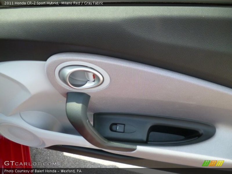 Milano Red / Gray Fabric 2011 Honda CR-Z Sport Hybrid