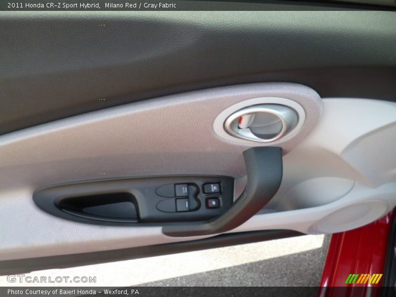 Milano Red / Gray Fabric 2011 Honda CR-Z Sport Hybrid