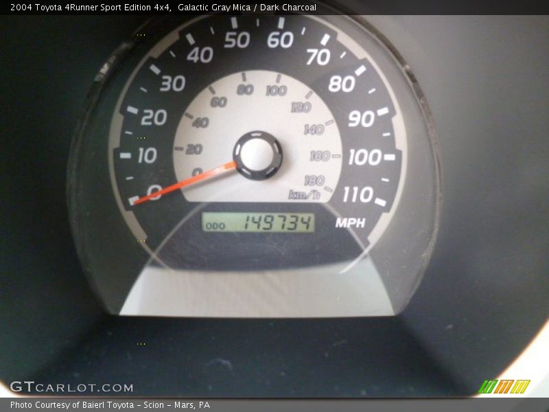 Galactic Gray Mica / Dark Charcoal 2004 Toyota 4Runner Sport Edition 4x4