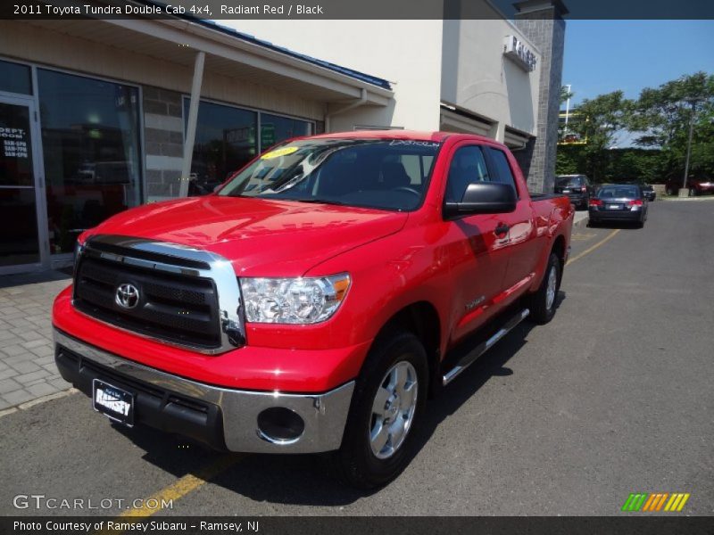 Radiant Red / Black 2011 Toyota Tundra Double Cab 4x4