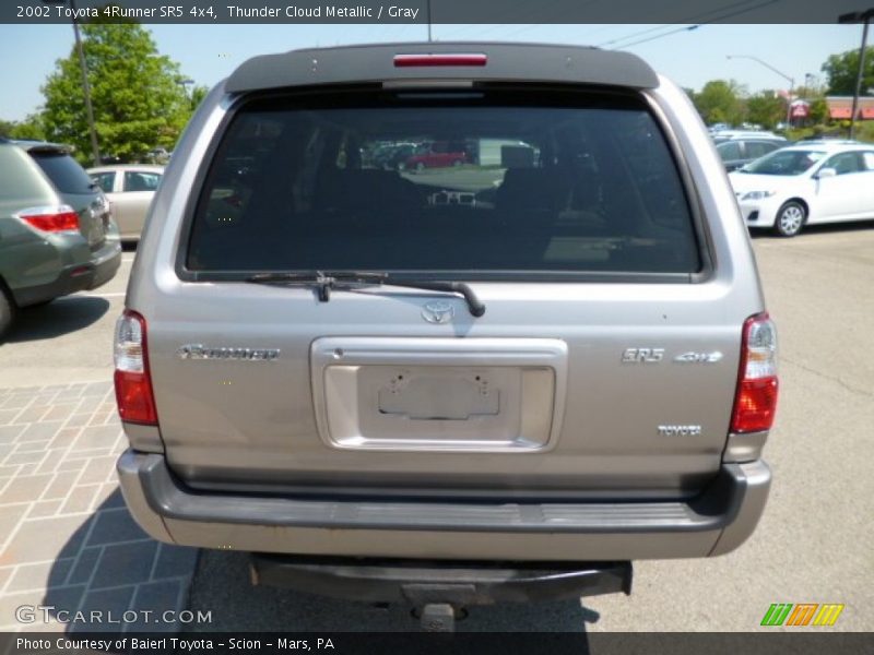 Thunder Cloud Metallic / Gray 2002 Toyota 4Runner SR5 4x4